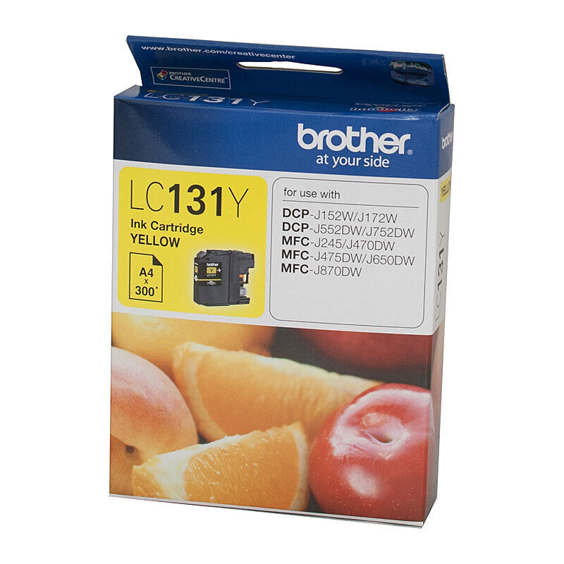 Genuine Brother LC131 Yellow Ink Cartridge
