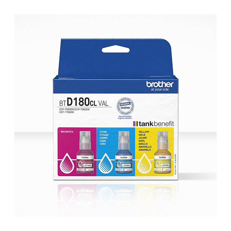 Genuine Brother BTD180CL Value CMY Pack