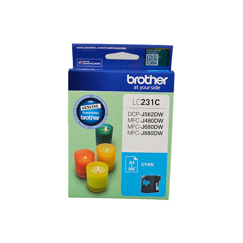 Genuine Brother LC231 Cyan Ink Cartridge