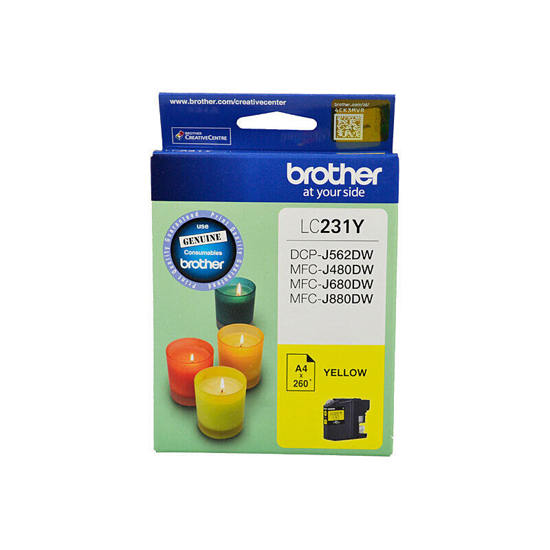 Genuine Brother LC231 Yellow Ink Cartridge