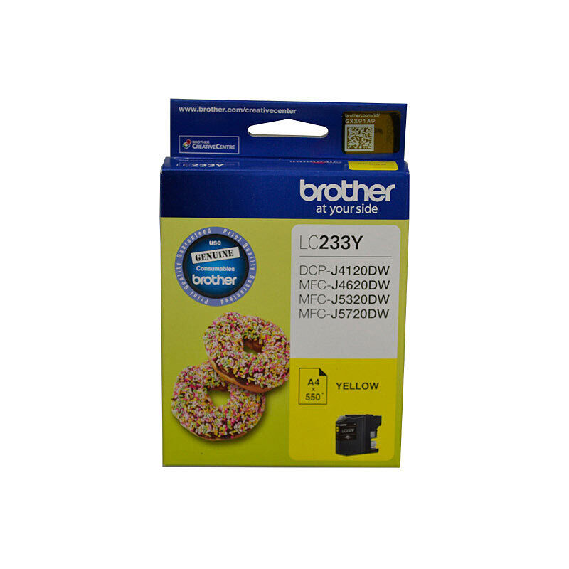 Genuine Brother LC233 Yellow Ink Cartridge