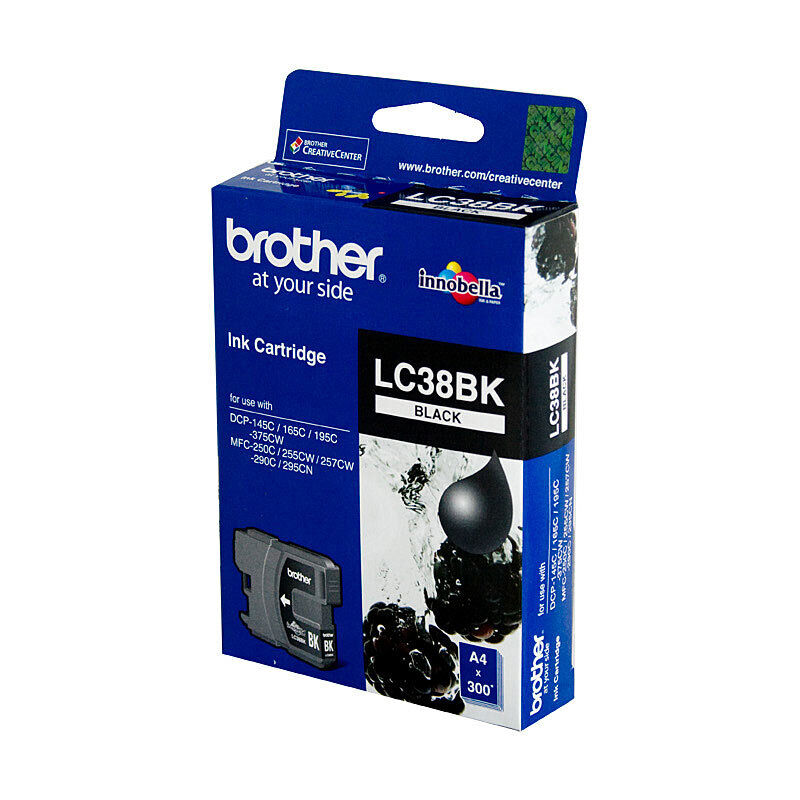 Genuine Brother LC38 Black Ink Cartridge