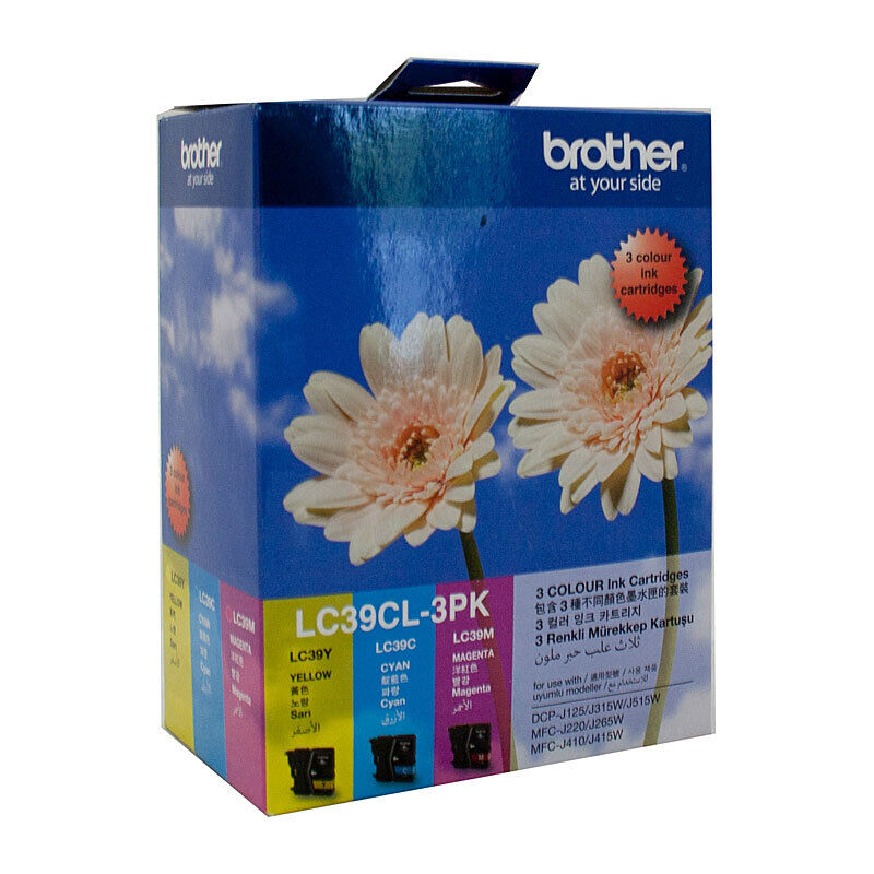 Genuine Brother LC39 CMY Colour Pack