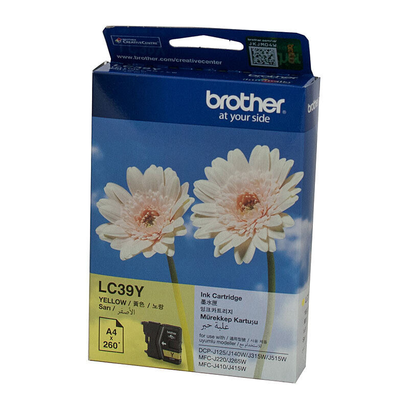 Genuine Brother LC39 Yellow Ink Cartridge