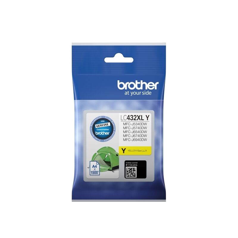 Genuine Brother LC432XL Yell Ink Cartridge