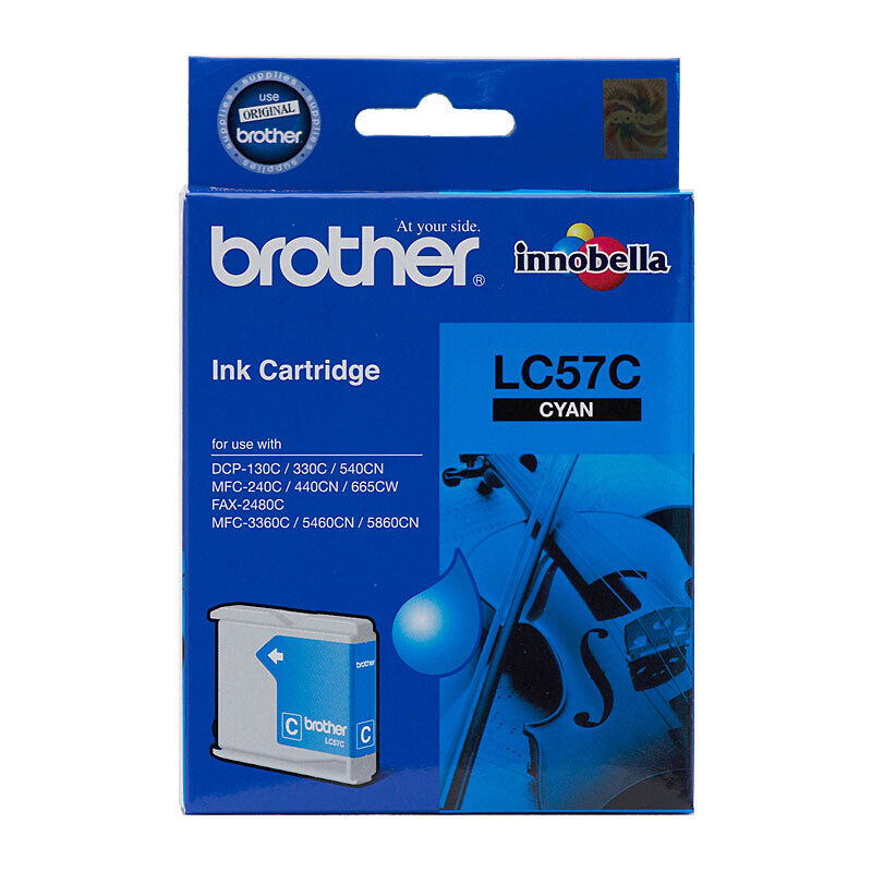 Genuine Brother LC57 Cyan Ink Cartridge