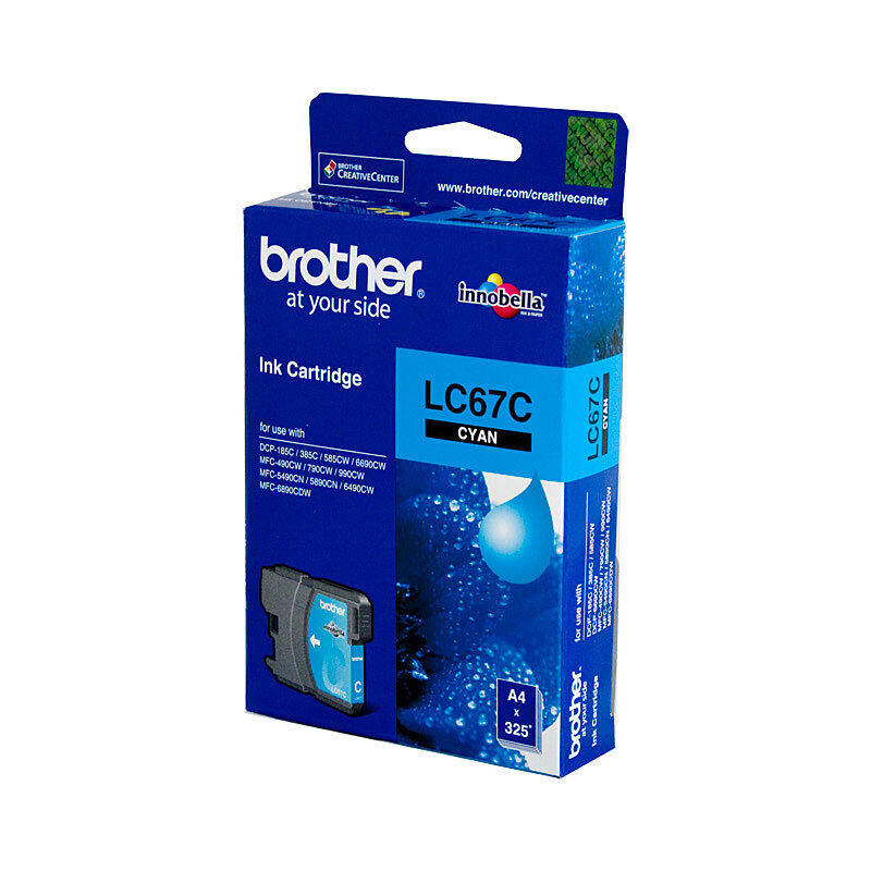 Genuine Brother LC67 Cyan Ink Cartridge