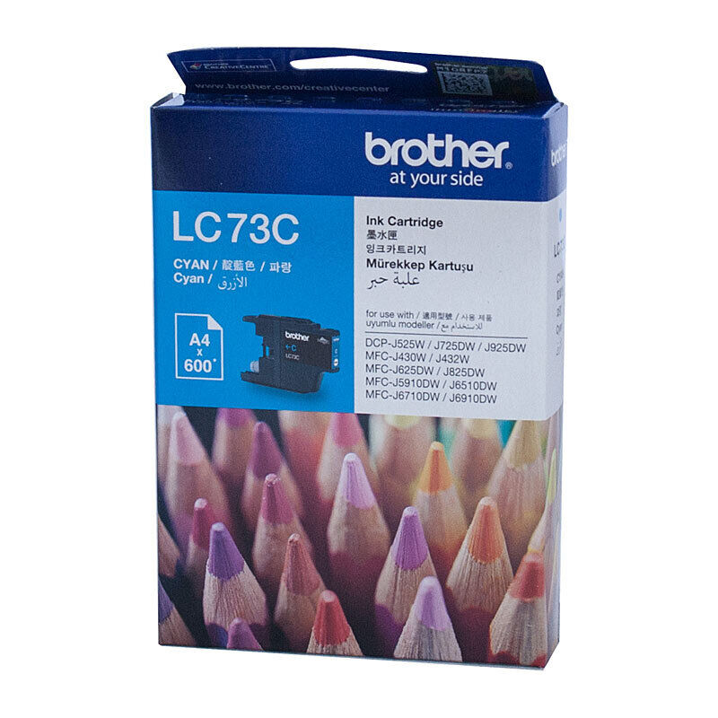 Genuine Brother LC73 Cyan Ink Cartridge