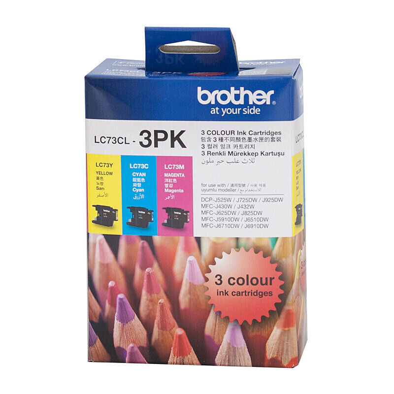 Genuine Brother LC73 CMY Colour Pack