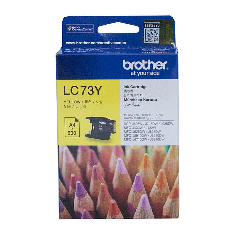 Genuine Brother LC73 Yellow Ink Cartridge
