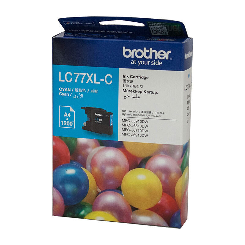 Genuine Brother LC77XL Cyan Ink Cartridge