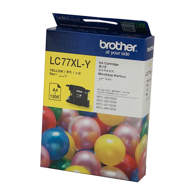 Genuine Brother LC77XL Yellow Ink Cartridge
