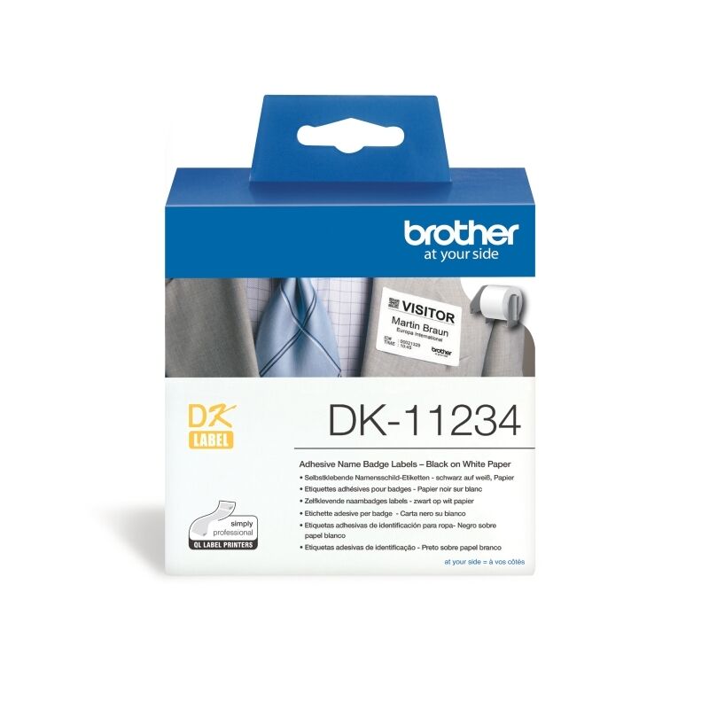 Genuine Brother DK11234 NameBadge Label