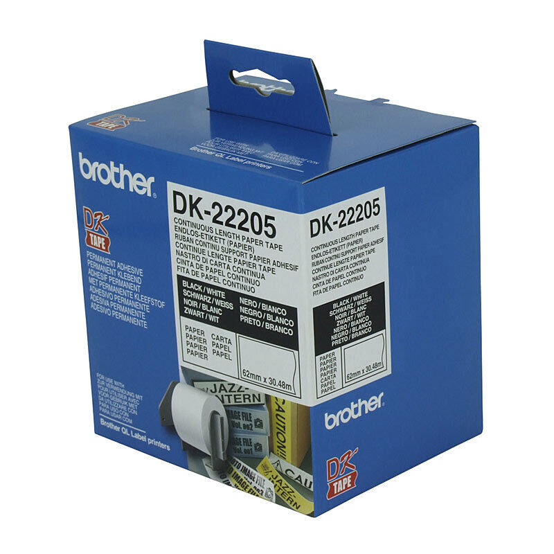 Genuine Brother DK22205 White Roll