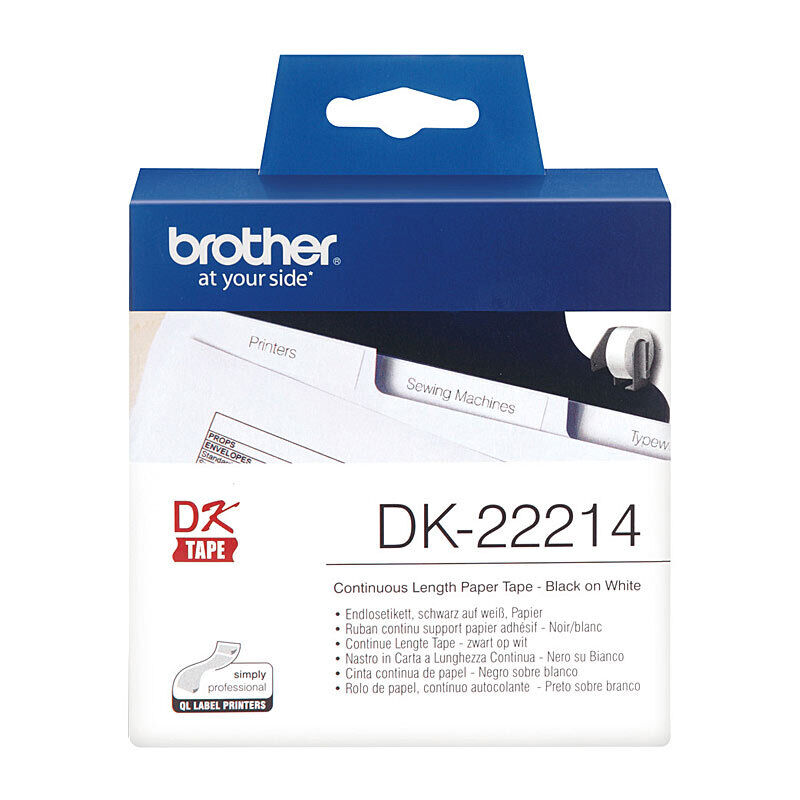 Genuine Brother DK22214 White Roll