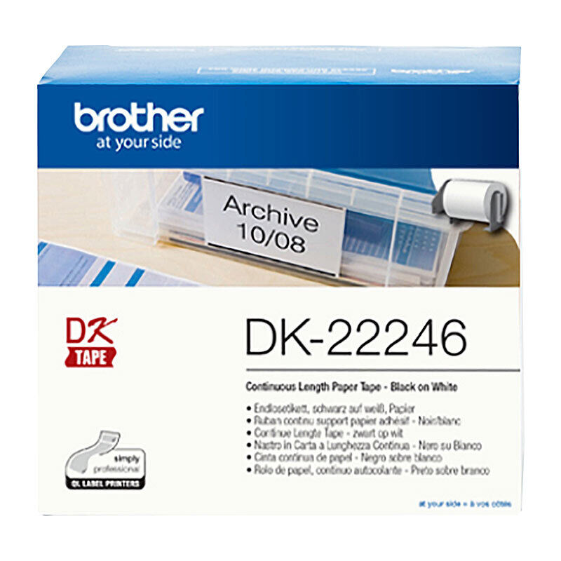 Genuine Brother DK22246 White Roll