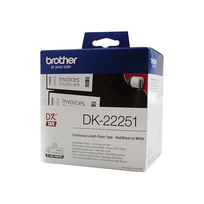 Genuine Brother DK22251 White Roll