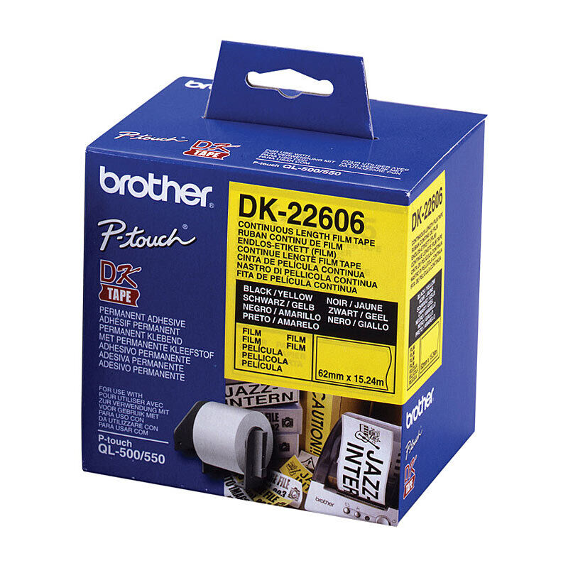 Genuine Brother DK22606 Yellow Roll