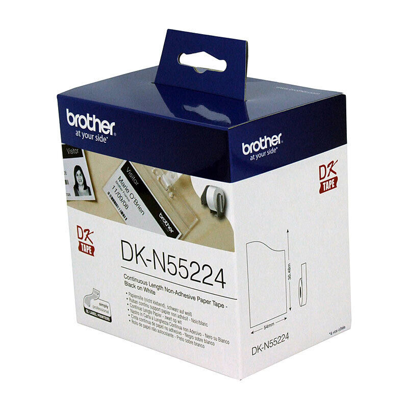 Genuine Brother DKN55224 White Roll