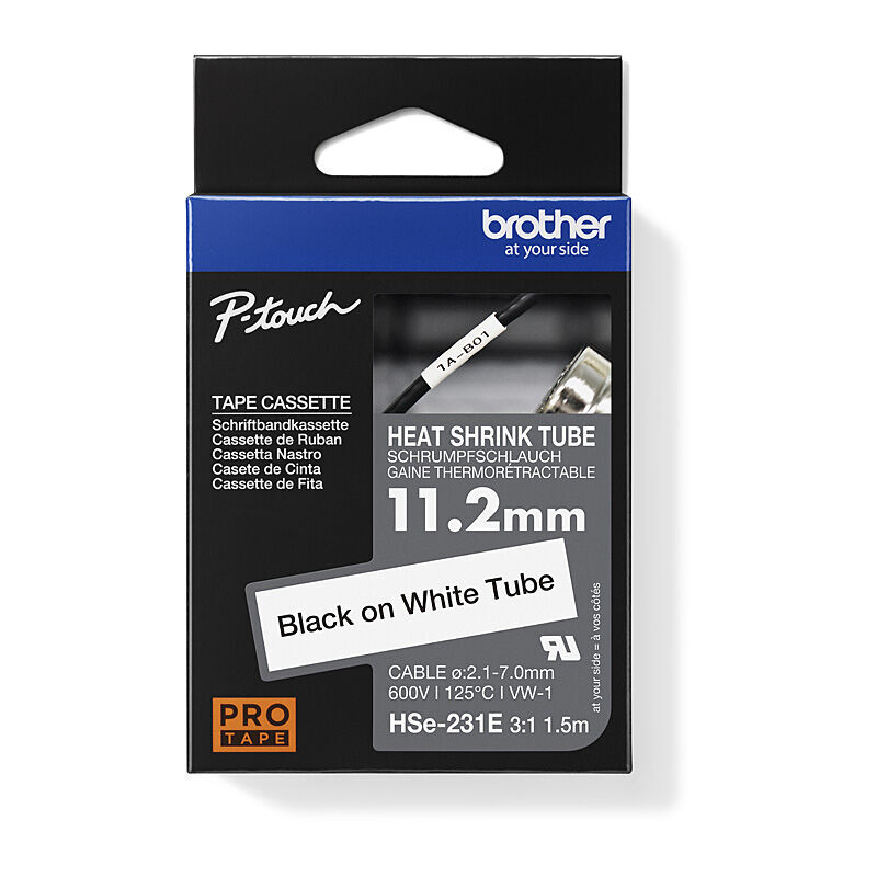 Genuine Brother HSe231E Labelling Tape