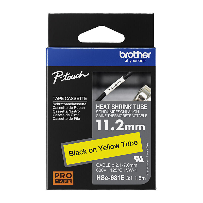 Genuine Brother HSe631E Labelling Tape