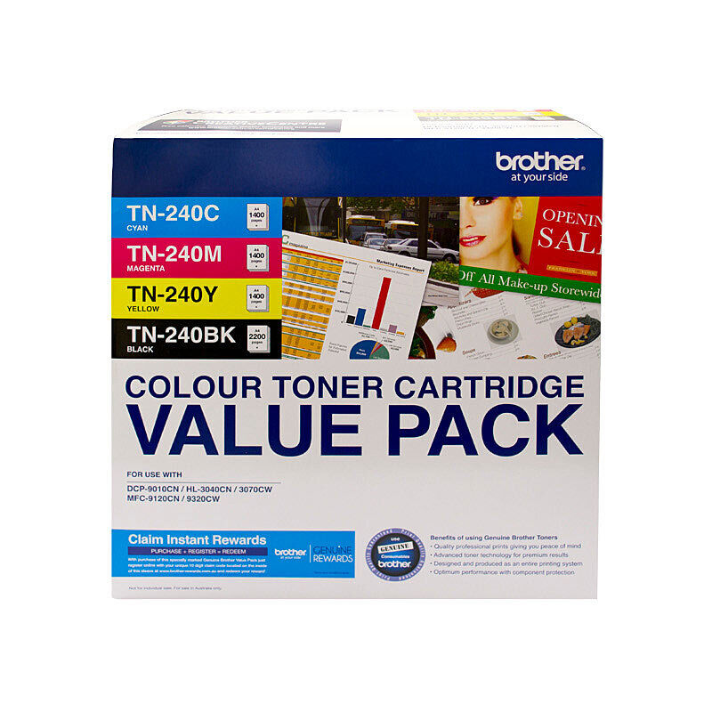 Genuine Brother TN240 Colour 4 Pack