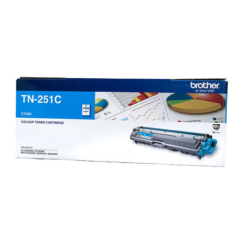 Genuine Brother TN251 Cyan Toner Cartridge