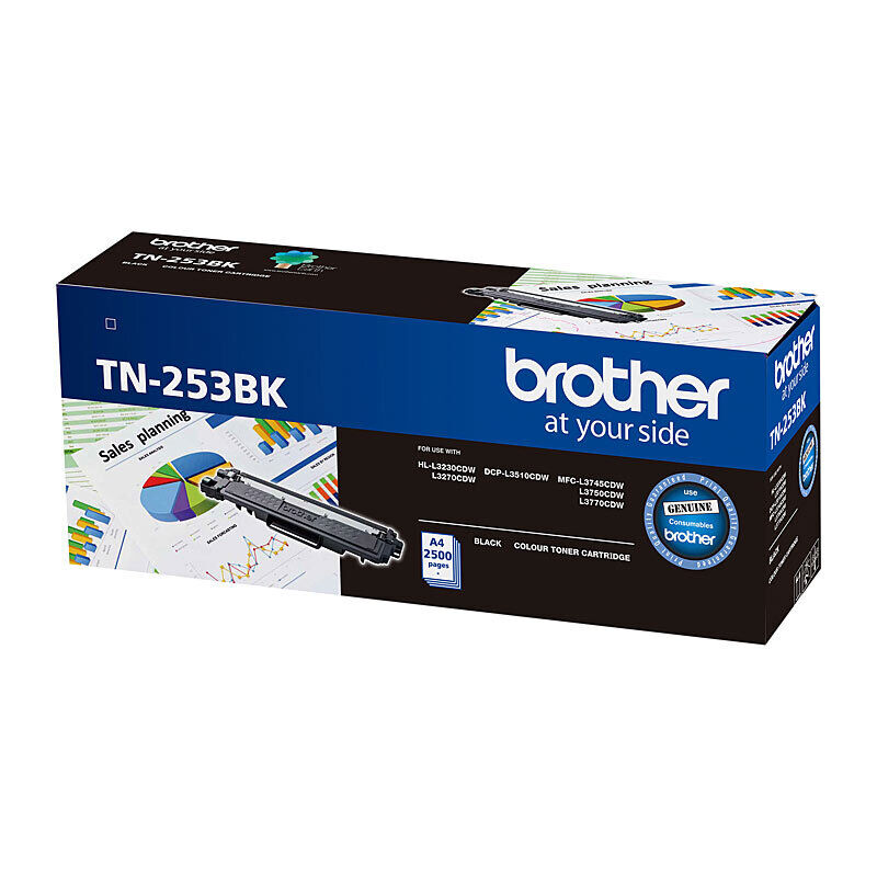 Genuine Brother TN253 Black Toner Cartridge