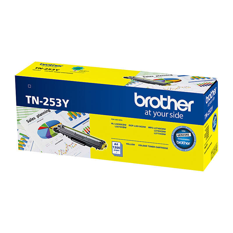 Genuine Brother TN253 Yell Toner Cartridge