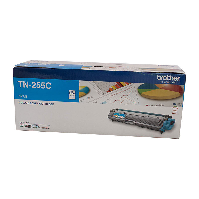 Genuine Brother TN255 Cyan Toner Cartridge