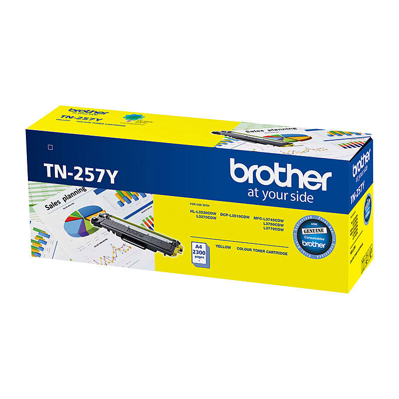 Genuine Brother TN257 Yell Toner Cartridge