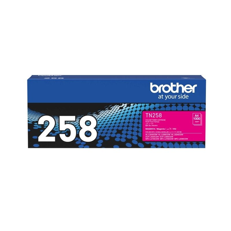 Genuine Brother TN258 Magenta Toner Cartridge