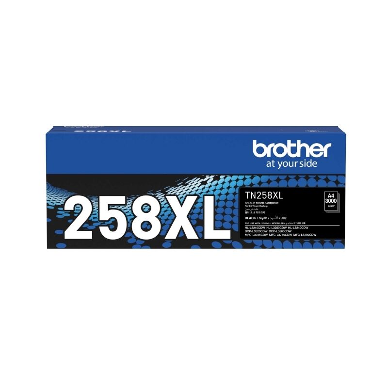 Genuine Brother TN258XL Black Toner Cartridge