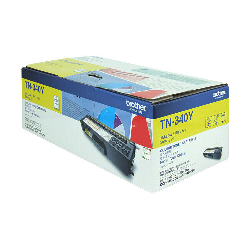 Genuine Brother TN340 Yell Toner Cartridge