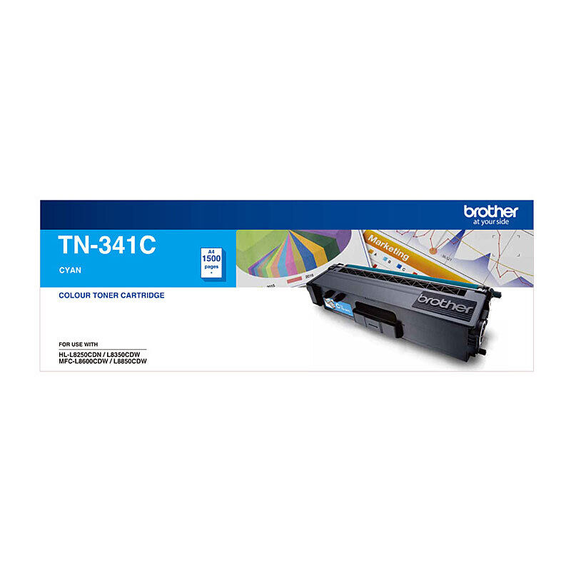 Genuine Brother TN341 Cyan Toner Cartridge