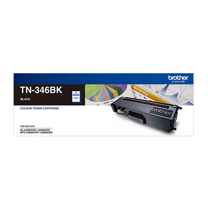Genuine Brother TN346 Black Toner Cartridge