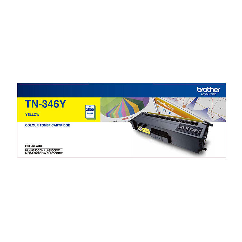 Genuine Brother TN346 Yell Toner Cartridge
