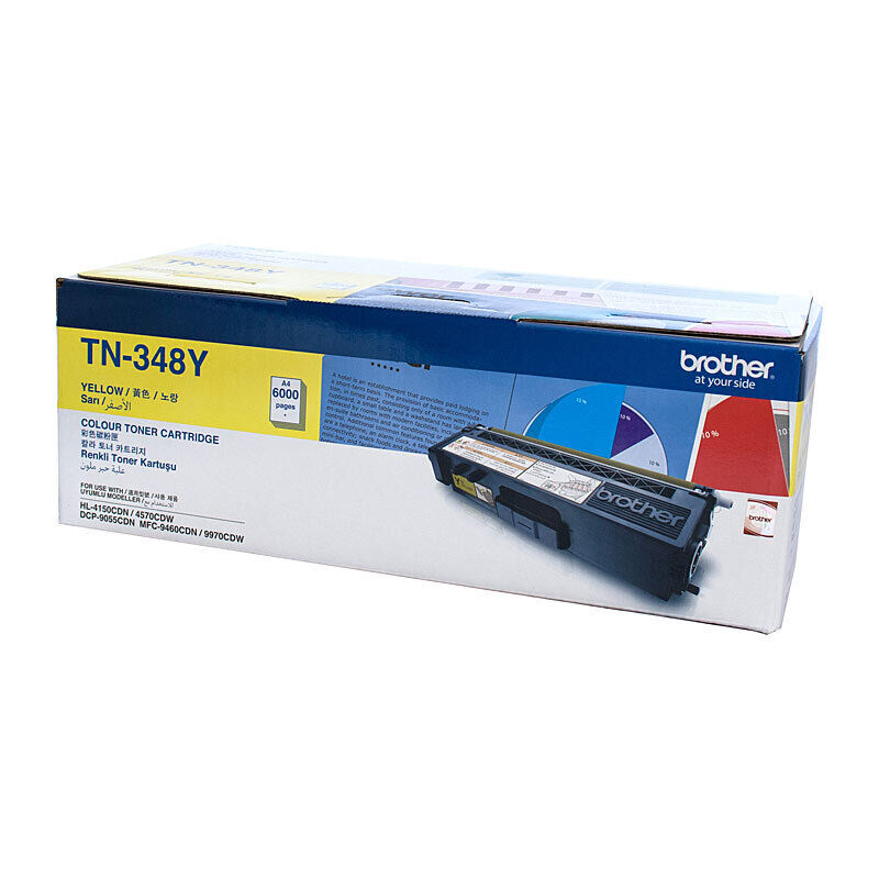 Genuine Brother TN348 Yell Toner Cartridge