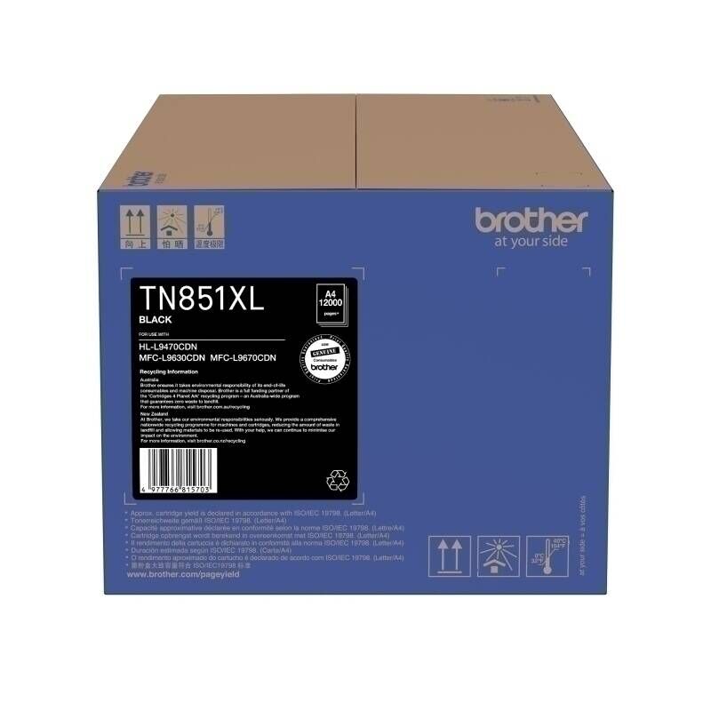 Genuine Brother TN851XL Black Toner Cartridge