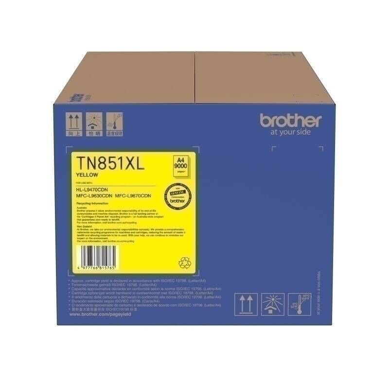 Genuine Brother TN851XL Yell Toner Car