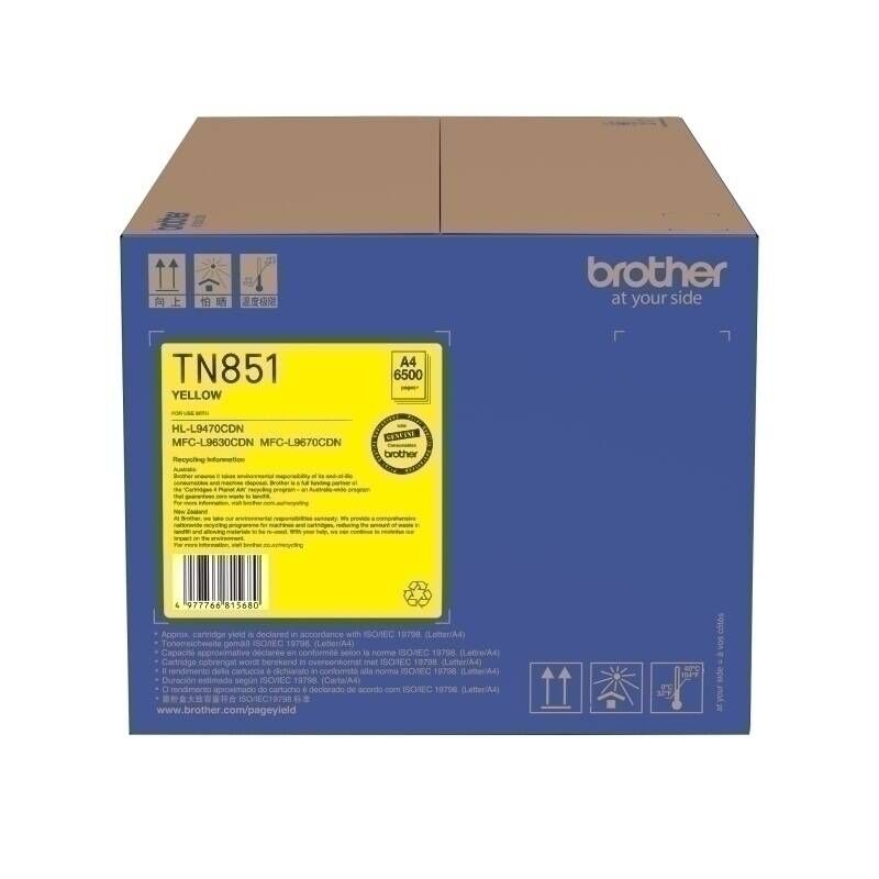 Genuine Brother TN851 Yell Toner Cartridge