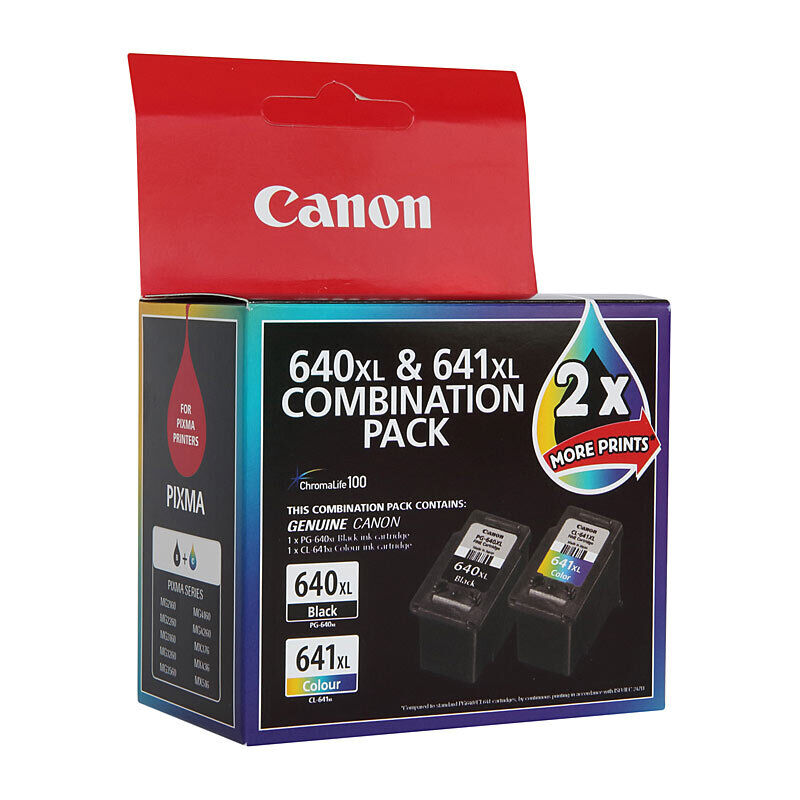 Genuine Canon PG640 CL641 XL Twin Pack