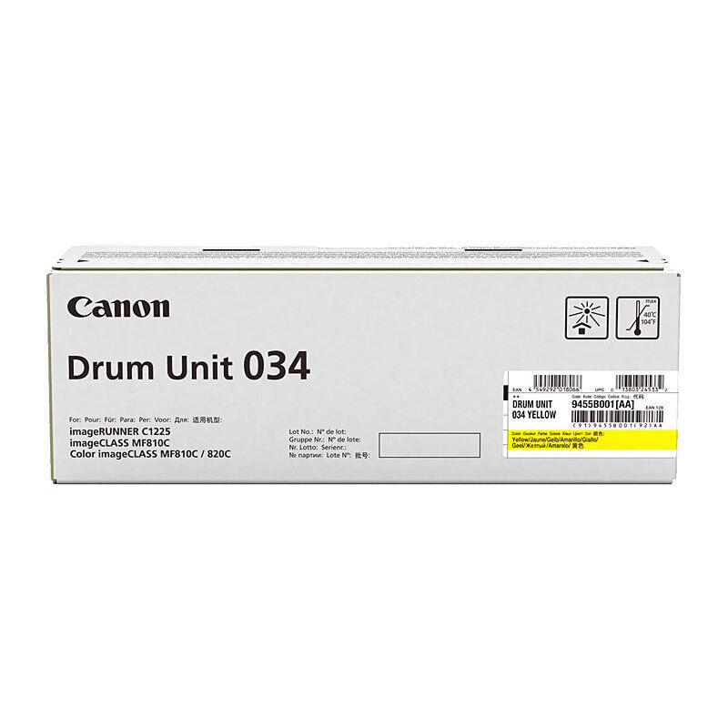 Genuine Canon Cartridge 034 Yellow Drum