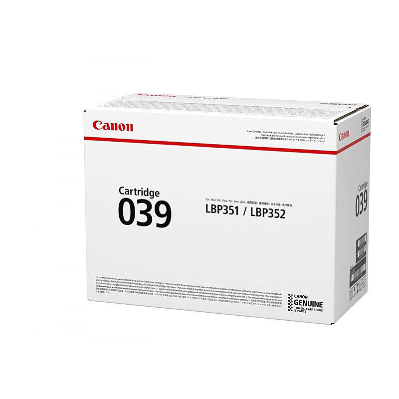 Genuine Canon Cartridge 039 Black Toner
