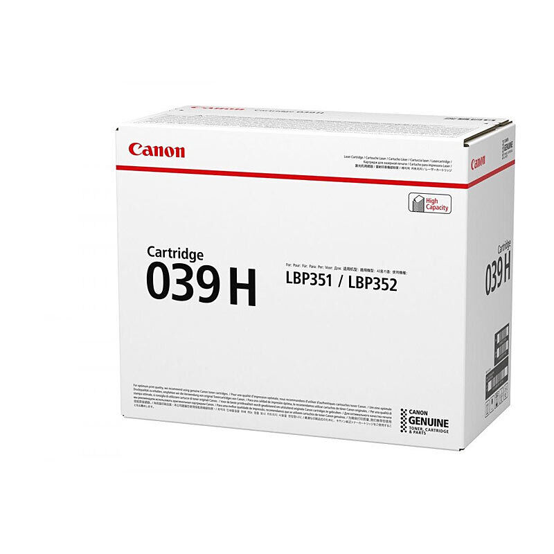 Genuine Canon Cartridge 039II Black HY Toner