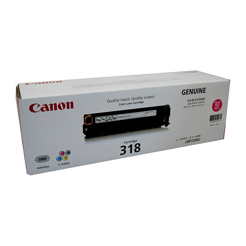 Genuine Canon Cartridge 318 Magenta Toner