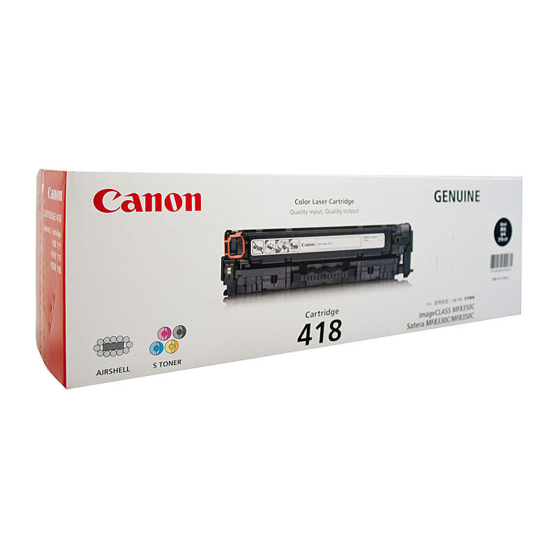 Genuine Canon Cartridge 418 Black Toner