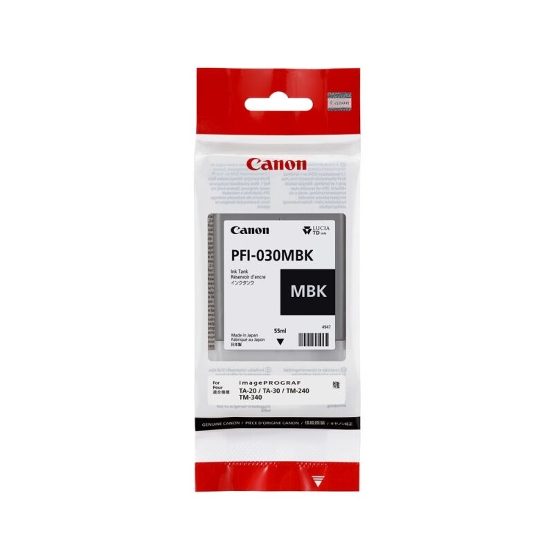 Genuine Canon PFI030 Matte Black Ink
