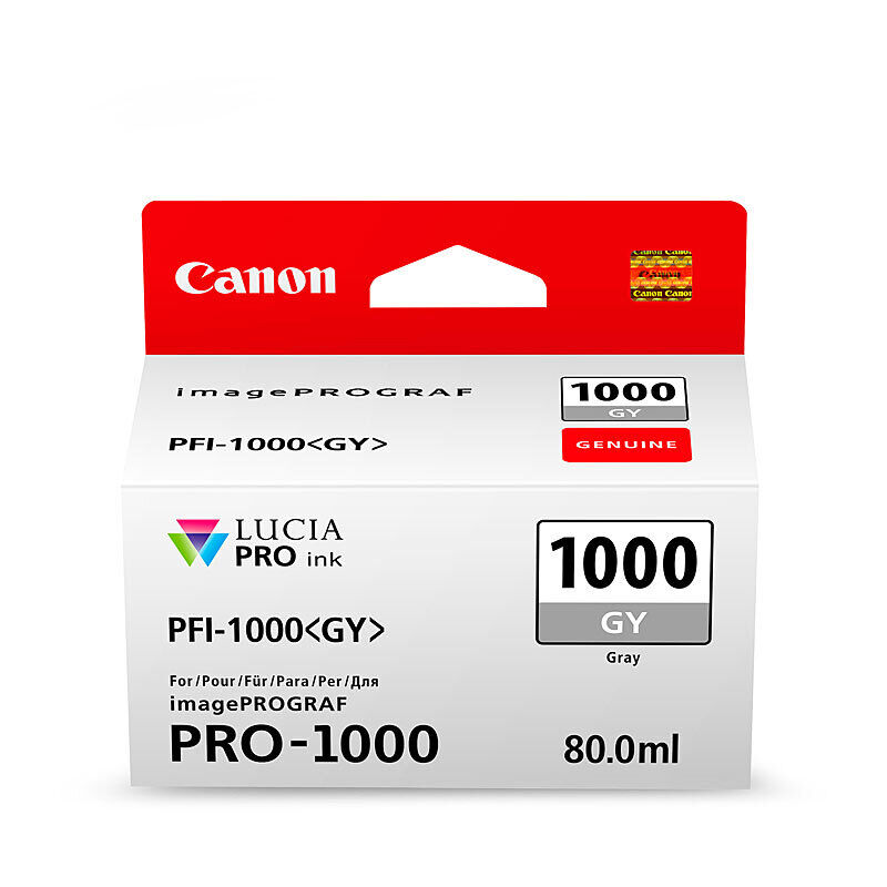 Genuine Canon PFI1000 Grey Ink Cartridge