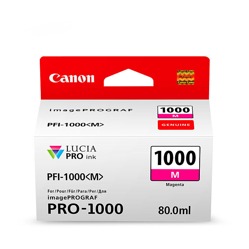 Genuine Canon PFI1000 Magenta Ink Cartridge